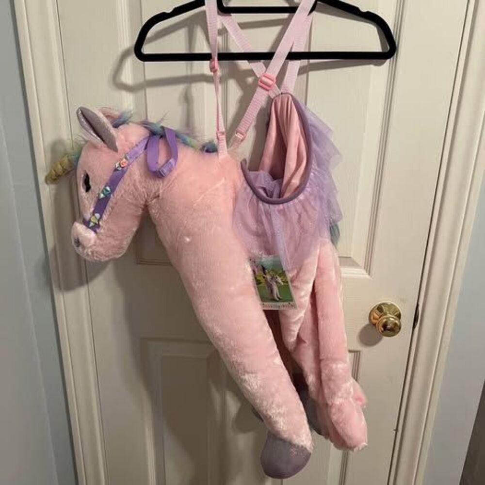 NWT Toddler Ride On Pink Unicorn Halloween Costume Girls Dream Play Imagine